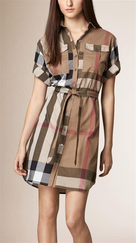 burberry check cotton box fit shirt dress|Burberry Check shirt men's.